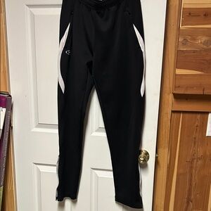 Sleek Black and White Joggers